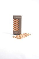 Sippers Candy Stripped Paper Straws Pack of 75 Peach