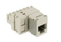 Leviton 40072-T6 6-Position Modular Adapter, Converts Six Contacts Into A 6-Position, 6-Conductor Modular Jack, (Tap -6)