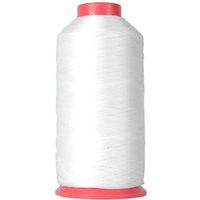 Threadart Heavy Duty Bonded Nylon Thread - 1650 yards (1500m) - Coated No Unravel - #69 T70 Size 210D/3 - For Upholstery, Leather, Vinyl, Weaving Hair, Denim, and Other Heavy Fabric - 26 Colors Available - White