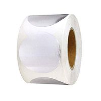 2 Inch Shinny Silver Round Stickers Color Coding Dot Adhesive Labels, 500 Silver Color Circle dot Labels