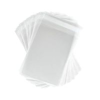 200 Crystal Clear Plastic Cello Bags (5.43 x 7.25 Inch) - Resealable Cellophane Sleeve w/Self Adhesive Flap Protects Greeting Cards, Photos, Candy, USPS Mailer (1.6 Mil Thick) CELLO5-7/16X7-1/4CL200