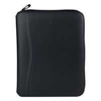 FranklinCovey Classic FC Basics Spacemaker Vinyl Zipper Binder - Black