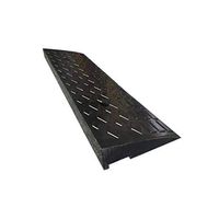 Rubber Sill Triangle Pad, Bicycle Scooter Uphill Pads, Portable Non-Slip Pressure Garden Community Uphill Step Pad (Color: Black, Size: 50 27 9cm)