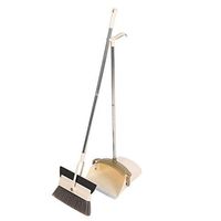 Broom Home Sweeping Brush Broom Long Handle Cleaning Tool Sweeping Machine Set Household Cleaning Tools (Khaki)