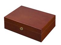 Visol Lacquered Finish Cigar Humidor with Free Laser Engraved Metal Plate (Vine Monogram)