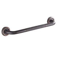 YSXZM Grab Bar, Bathroom Grab Rails Anti-Skid Handle Railings Safety Wall-Mounted Structure Armrests Support Rail Straight Handrail Bathtub Copper (Size : 49.5CM)