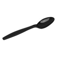 Dixie 6" Heavy-Weight Polypropylene Plastic Teaspoon by GP PRO (Georgia-Pacific), Black, PTH51, (Case of 1,000)