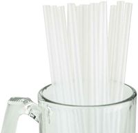 Made in USA Pack of 250 Jumbo Clear (10" X 0.28") Unwrapped Plastic Smoothie Drinking Straws (FDA-approved, Non-toxic, BPA-free)