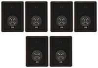 Acoustic Audio 151B Indoor Outdoor 2 Way Speakers 1800 Watt Black 3 Pair Pack 151B-3Pr