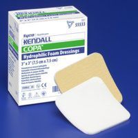 Kendall Copa Island Dressing 8"X8"-6"X6" Pad Size Adhesive - Box of 10 - Model 55588b