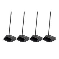 Carlisle 36141003-1 Pivoting Upright Lobby Dustpan with Metal Handle, 30" Length, Black