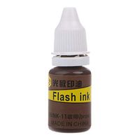 Junlinto,10ml Flash Refill Ink for Photosensitive Seal Stamp Oil Stamping Machine DIY Office Supplies Coffee