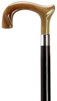 Ladies Derby Cane Black Maple Shaft, Horn Handle  -Affordable Gift! Item #HAR-9130931