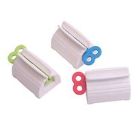 YAKA 3 Pack Toothpaste Squeezer Rolling Toothpaste Tube Squeezers for Bathroom Accessories Multifunction Manual Rotate Holder Stand Saves Toothpaste Creams etc,Mix Color