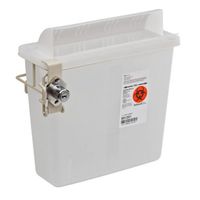 Covidien 851201 SharpSafety In Room Sharps Container with Open Lid, 5 quart Capacity, Clear (Pack of 20)