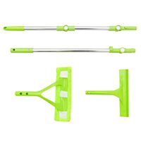 Blueseao Window Cleaner Kit! Shower Squeegee, High Window Cleaning Tools, Telescopic Foldable Handle Cleaning Glass Sponge Mop Cleaner Window Extendable for Indoor/Outdoor