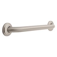 Franklin Brass 5918SN 1-1/4-Inch x 18-Inch Beveled Edge Concealed Mount Safety Bath and Shower Grab Bar, Satin Nickel