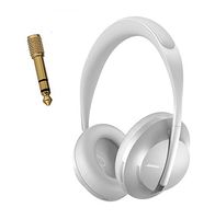 Bose Noise Cancelling Headphones 700, with Alexa Voice Control - Luxe Silver + ExoGear 6.35mm to 3.5mm Adaptor Value Bundle