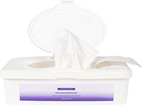 AMZ Disposable Wash Cloths. Pack of 50 Pre-moistened wipes in Hard Tub. Personal Hygiene Products with Aloe and Lanolin. Hypoallergenic & alcohol-free. Mild fresh scent.