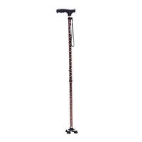 Yadianna Cozy Crutches Thick Aluminum Alloy Old Man Walking Stick Walker Four Feet Non-Slip Cane Retractable Light Non-Slip Walking Stick with Hospital