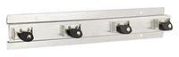 ULINE H-2841 Mop/Broom Holder, Stainless Steel, 1" Height, 1" Wide, 1" Length, Stainless Steel