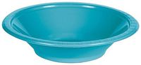 Creative Converting 28103951 Plastic Solid Bowl (12 Pack), 12 oz, Bermuda Blue