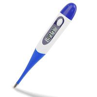 LCD Electronic Digital Thermometer Medical- Soft Head Oral Thermometer for Baby,Adult Rectal Thermometer Support Waterproof,Memory