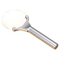 SANNYSIS 2x3x4x5x6x Magnifier Borderless Handheld Acrylic LED Lighted Office Products 130mm