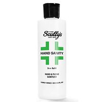 Scullys Hand Sanitizer, 9oz Bottle and Spray Spritzer 100% Natural ingredients Advanced Formula No Wash Quick Drying Perfect for Hands Phone Computer Keyboards USA Made Family Business Est 1928