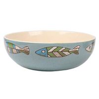 Bowl Vintage Cutlery European Style Hand-Painted Small Fish Ceramic Fruit Salad Dish Home Rice Soup Bowl 26x9cm Household tableware, retro bowl