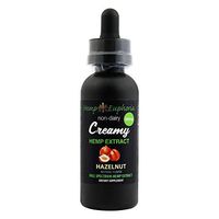 Creamy Hazelnut Hemp Extract - 2 fl oz 500mg Hemp Oil Drop Alternative, Non-Dairy & Delicious, May Provide Relief from Stress, Insomnia, Pain, Anxiety & More by Hemp Euphoria