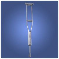 Invacare Quick-Change Crutches Adult. For patients 5' 1" - 5' 8" Height adjusts 43" - 50". Weighs 3lbs 8oz.