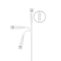 FEEL2NICE 5 Pack 10ft Charger Cord for Long 10 Foot iPhone Charging Cable/Data Sync Fast iPhone USB Charging Cable Cord Compatible with iPhone X Case/8/8 Plus/7/7 Plus/6/6s Plus/5s/5,iPad Case(White)