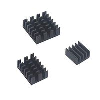 For Raspberry Pi 4 Model B Heat Sink 3pcs Raspberry Pi Aluminum Heatsink Radiator Cooling Kit Cooler For Raspberry Pi