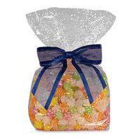 Arabesque Bow On A Wire - 1 1/2" X 4 1/2" - Navy Blue- 12ea