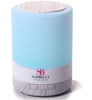 Sciobella Aromatherapy Essential oil Diffuser Ultrasonic Cool Mist and Lighting at once for Bedroom office (White wood)