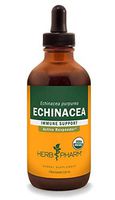 Herb Pharm Certified Organic Echinacea Root Liquid Extract for Immune System Support, Organic Cane Alcohol, 4 Ounce