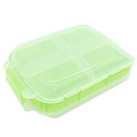 Foldable Travel Storage Box Pill Organizer Medicine Dispenser – 3 Layers with 8 Compartments Waterproof Portable Pill Storage Container for Daily Medicine, Vitamin and Fish Oil (Green)