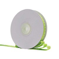 Ribbon-King Wired Ribbon Great for Gift Wrapping, Party Decoration - 5/8" x 20 Yards (Green/White Stripes)