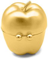 Gold Apple Shaped Pocket Purse Portable Travel Pill Box & Medicine Organizer (1 Large Compartment)