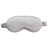 iDECO 100% Natural Mulberry Silk Sleep Mask, Breathable & Super Soft, Comfortable Eye Mask with Adjustable Elastic Strap, Blindfold Eye Cover for Ultimate Rest Aid (Titanium)