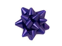 Pack of 24 Small Star Gift 2-1/2" Bows 12 Loops Easy Peel-Stick Choose Color (Purple) npKN18
