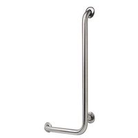 Franklin Brass 5682RH 1-1/2-Inch x 16-Inch by 32-Inch 90 Degree Bath and Shower Angle Bar, Right, Stainless Steel