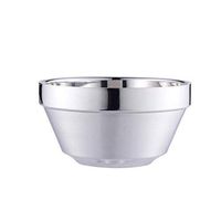BBSEQ Stainless Steel Bowls Large insulation Shatterproofsteel Bowl Rice Cereal Fruit Soup Bowls (Size : 126.7cm)