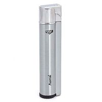 Cigar Lighters AOMAI Jet Flame Butane Lighter Cigar Torch Lighter Fluid Refillable Lighter-Butane Not Included Silver