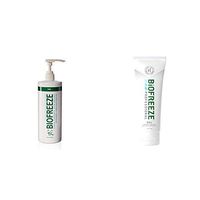 Biofreeze Pain Relief Gel, 32 oz. Pump, Green + Professional Pain Relief Gel, 4 oz. Tube, Green