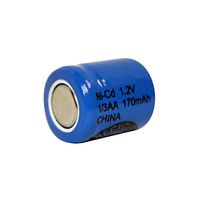 1/3AA Size Rechargeable Battery 170mAh NiCD Flat Top Cell FAST USA SHIP