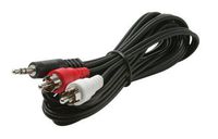 iMBAPrice 12 Feet 3.5mm Stereo Male Mini Plug to 2RCA Stereo Male Y-Cable