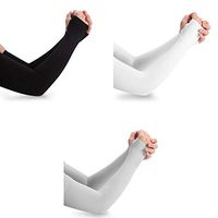 NiceCode Arm Sleeves, 3 Pair UV Sun Protection Cooling Warmer Sleeves for Men Women Kids Cycling, Driving, Running, Basketball, Football, Outdoor Sports