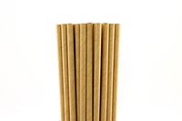 Kraft Solid Paper Straws (100)